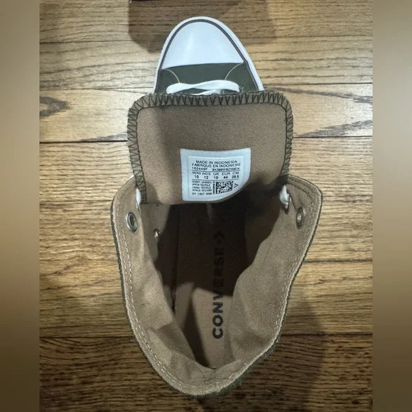 Converse All Star Utility Green/Teak/White Mens 10 Women’s 12 - Picture 6 of 15